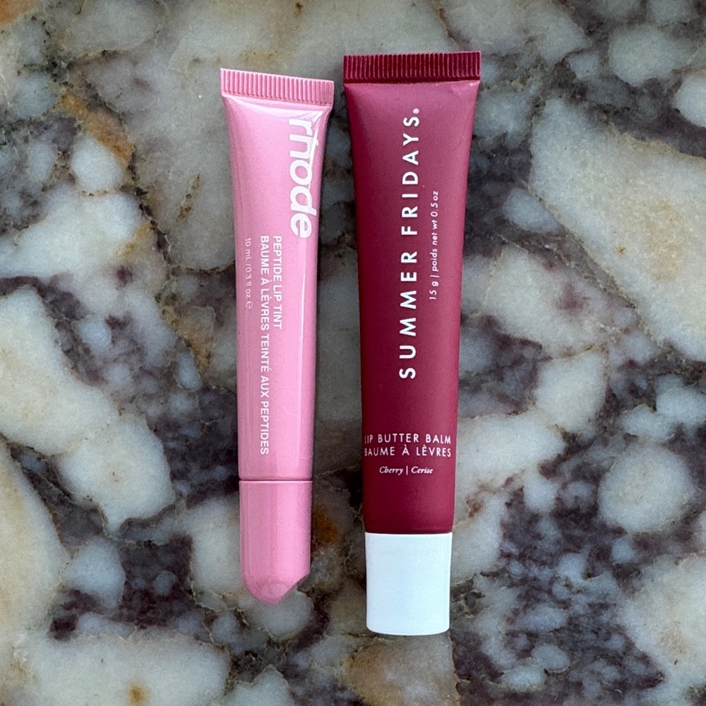 LOT x2 summer fridays rhode lip gloss balm tint bundle ribbon cherry